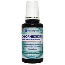 Healthpoint Chlorhexidine Antibacterial Mouthwash WITH ALCOHOL Peppermint Flavour 200ml