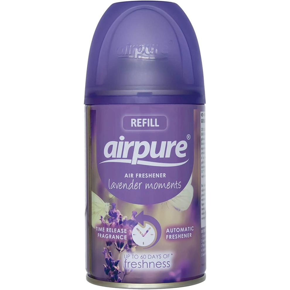 AIRPURE Air-O-Matic Air Freshener Refill, 250ml Lavender Moments