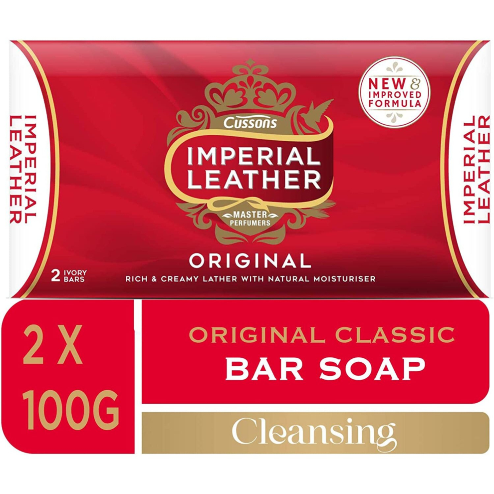 Imperial Leather Original Bar Soap, 200g (2x100g)