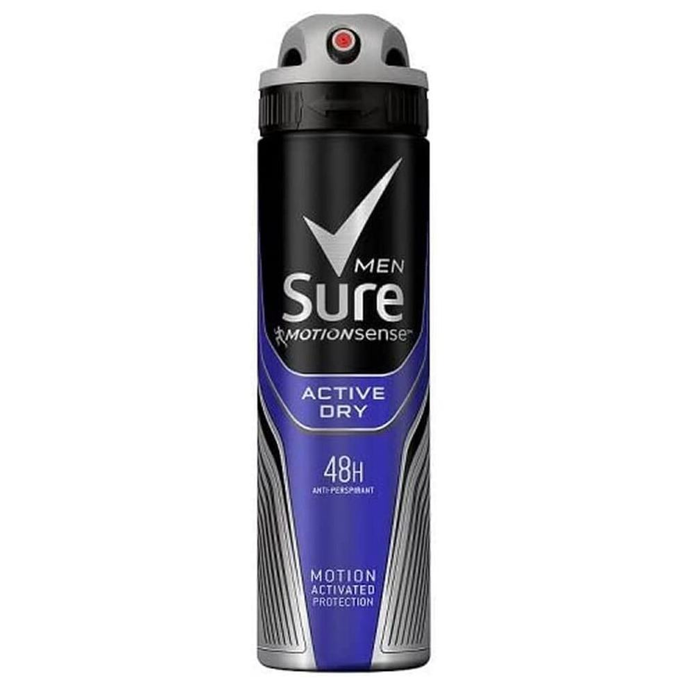 Sure Active Dry Anti-perspirant Deodorant Aerosol, 150ml