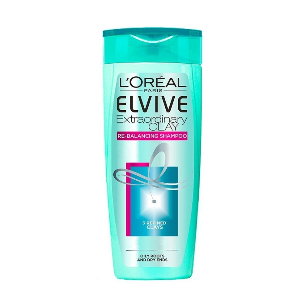 Loreal Extraordinary Clay Re-Balancing Shampoo, 400ml