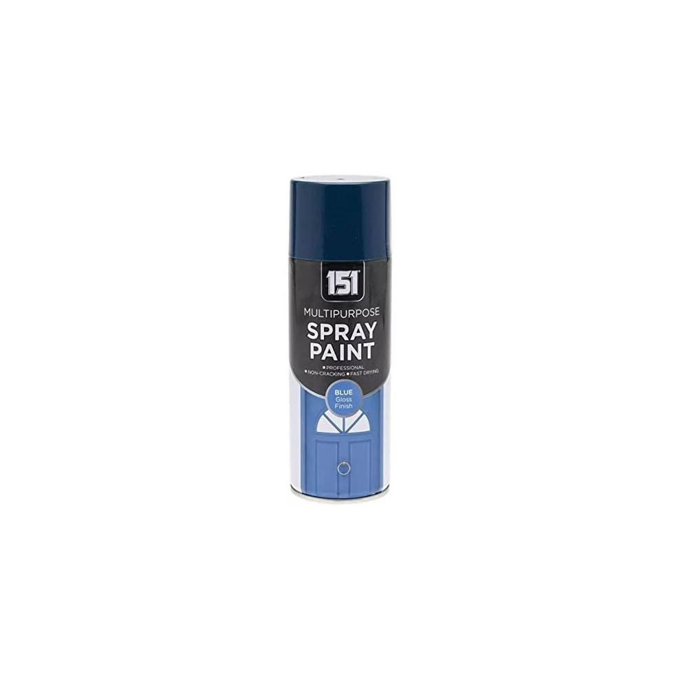 151 Blue Gloss Multi-Purpose Spray Paint 400Ml 5056743088053