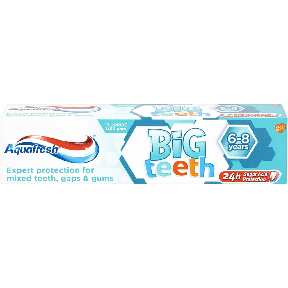 Aquafresh Big Teeth Toothpaste for Kids, 50 ml, 6-8 Years