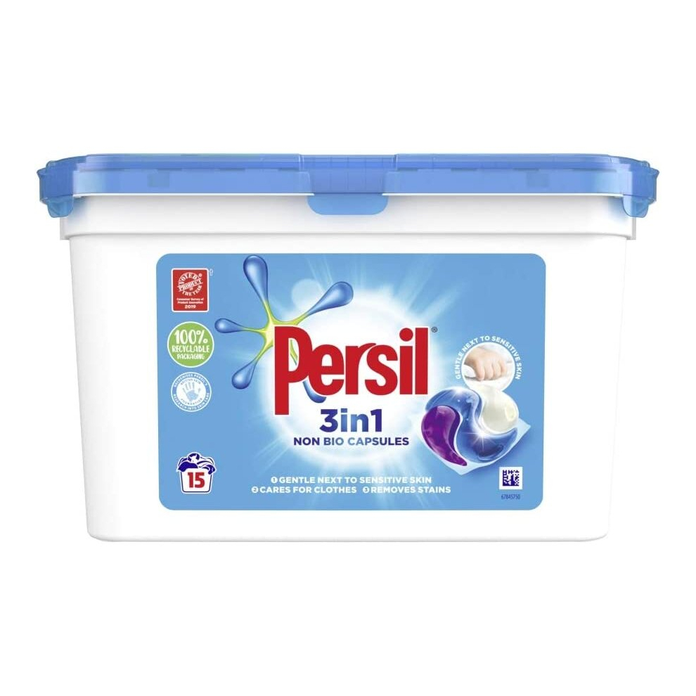 Persil 3 in 1 Non Bio Capsules, 15 Washes