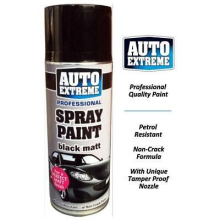 Rapide Auto Extreme Spray Paint Black Satin 400ml