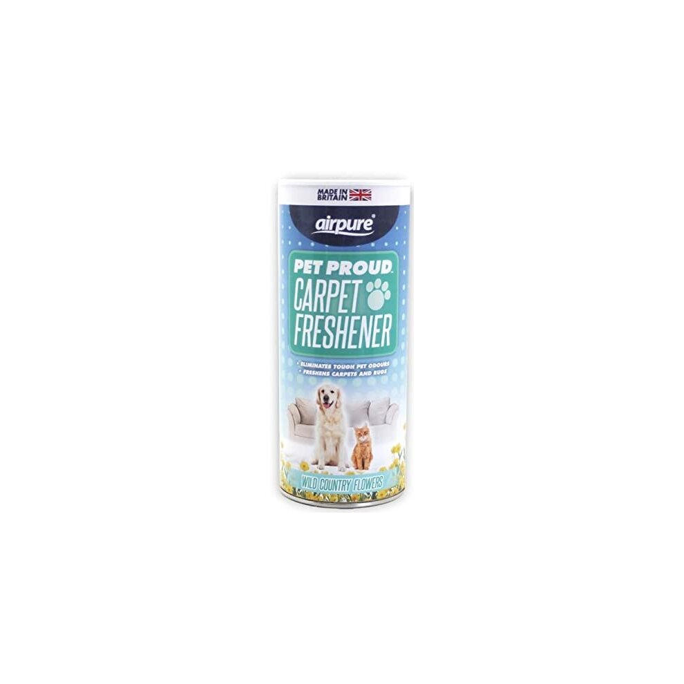 Airpure Pet Proud Carpet Freshener 350g Wild Country Flowers 350g