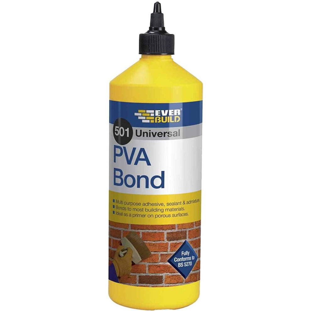 Everbuild 501 Universal PVA Bond, 1 Litre     PVA1L(n)