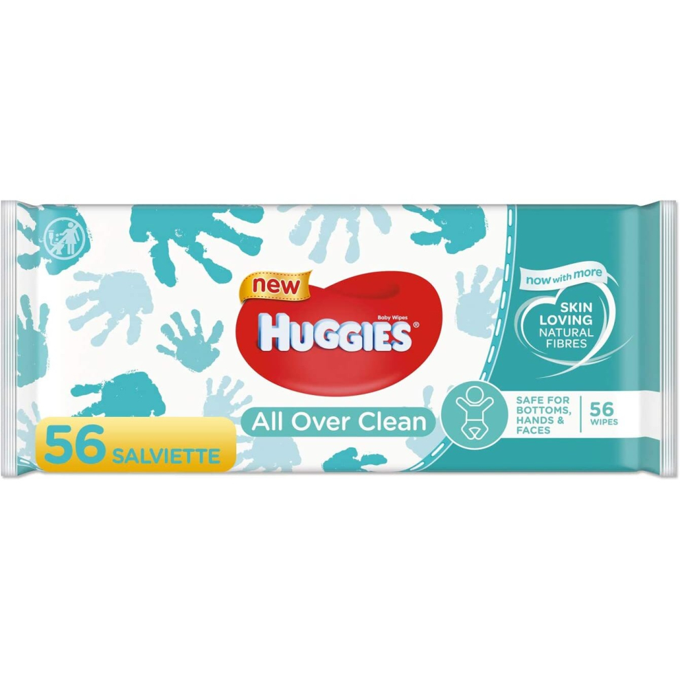 Huggies All Over Clean Baby Wet Wipes 56 Pieces