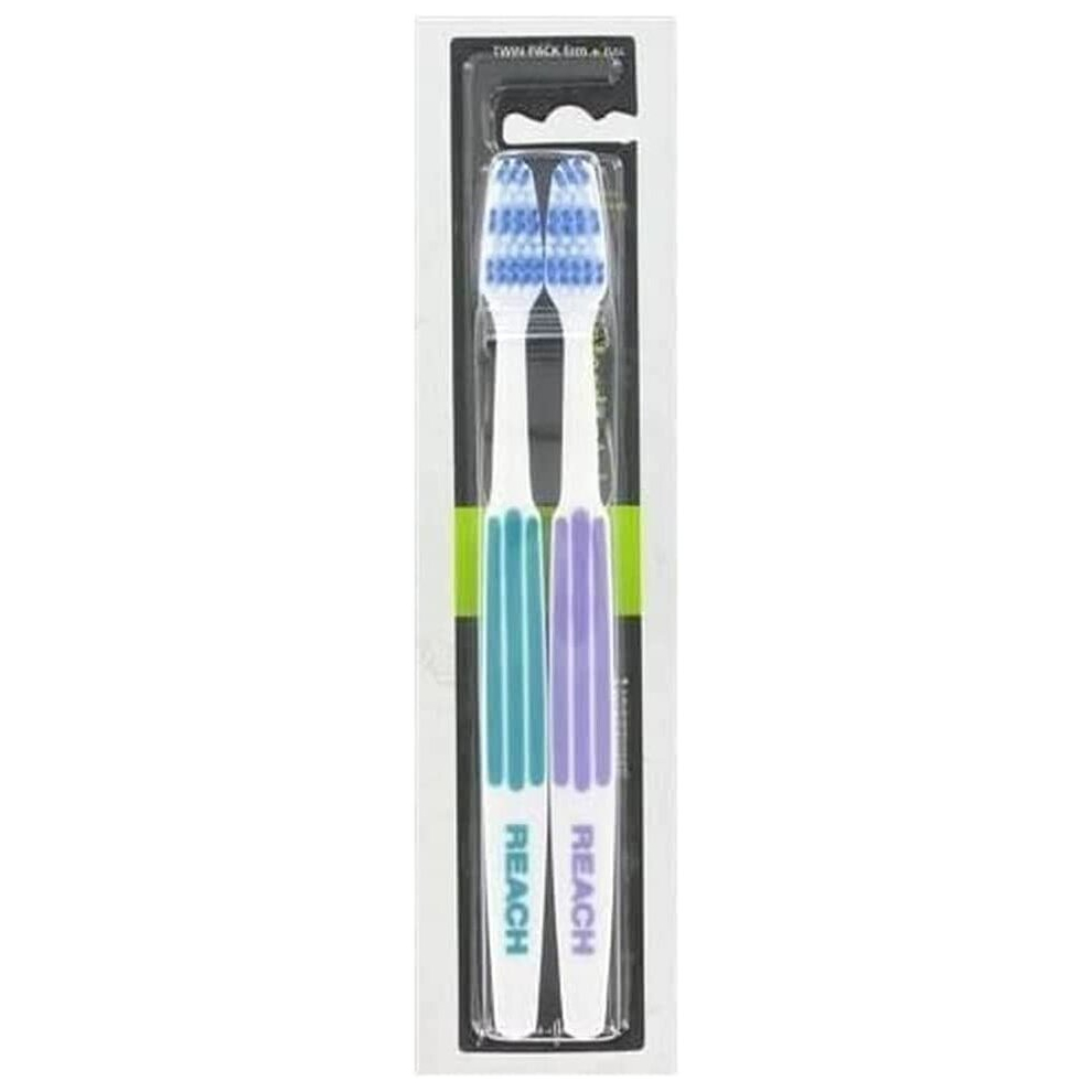 Listerine Duo Reach Interdental Firm Toothbrush - Pack of 2