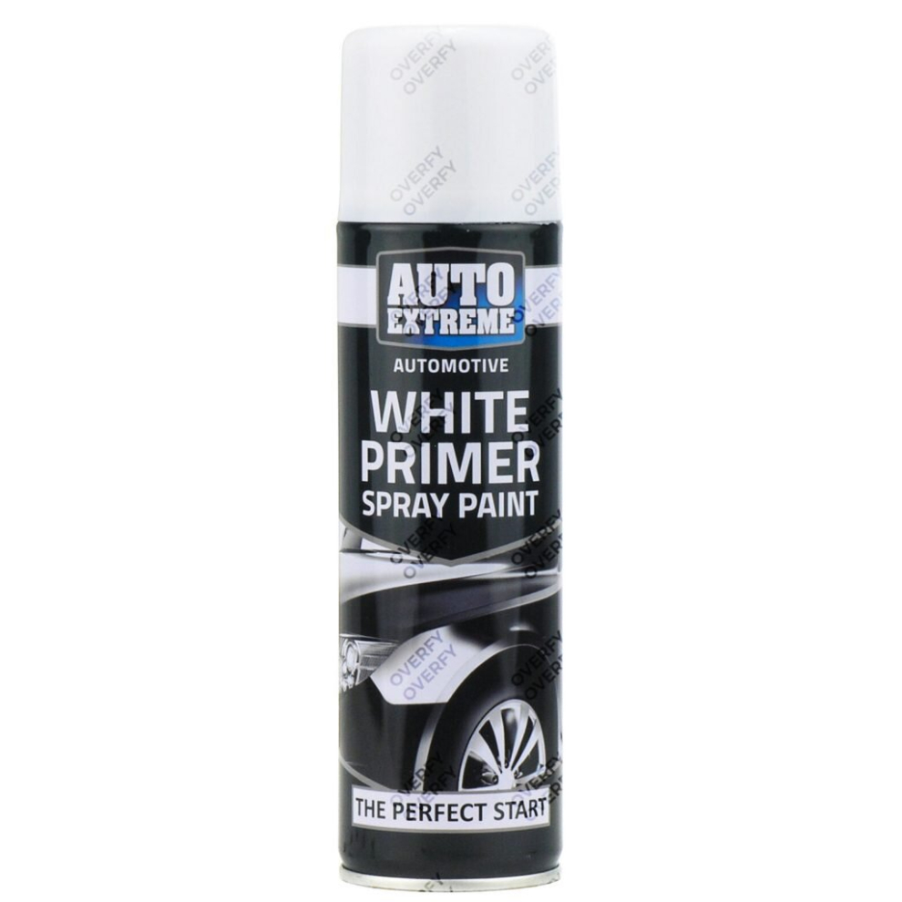 Rapide Auto Extreme All Purpose Spray Paint Can White Primer Finish 250Ml 1912