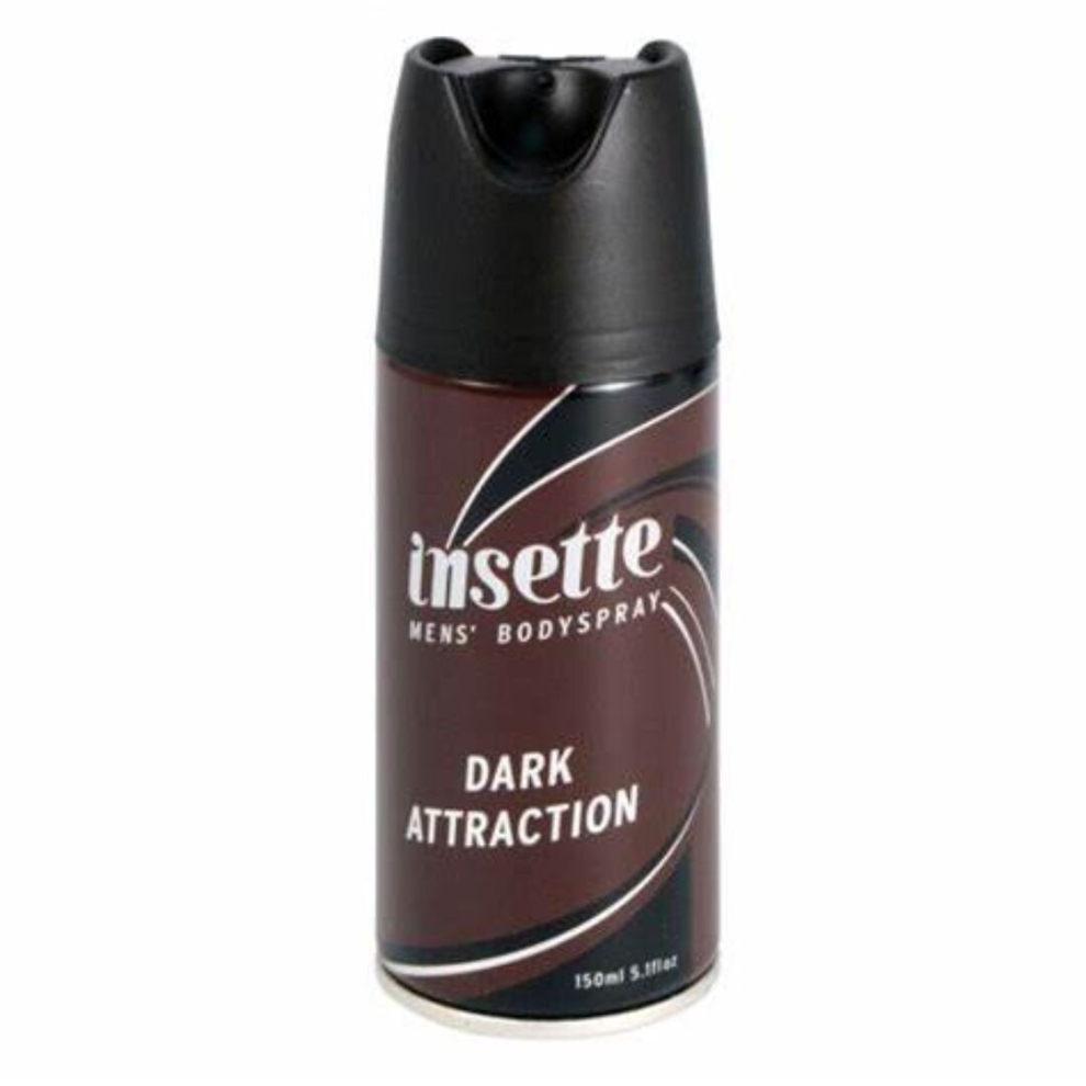 Insette Dark Attraction Mens Deodorant Body Spray 150ml