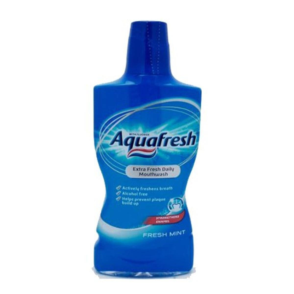 Aquafresh Extra Fresh Mouthwash Fresh Mint 500ml (Dark Blue)