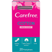 Carefree with Cotton Extract Breathable Pantyliners - Pack of 20