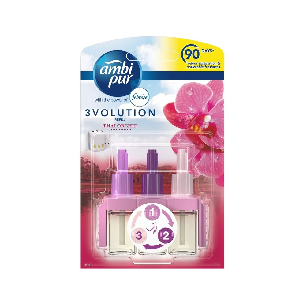 Ambi Pur 3Volution Air Freshener Plug-In Diffuser 1 Refill 20 ml - Thai Orchid (NOT LL)