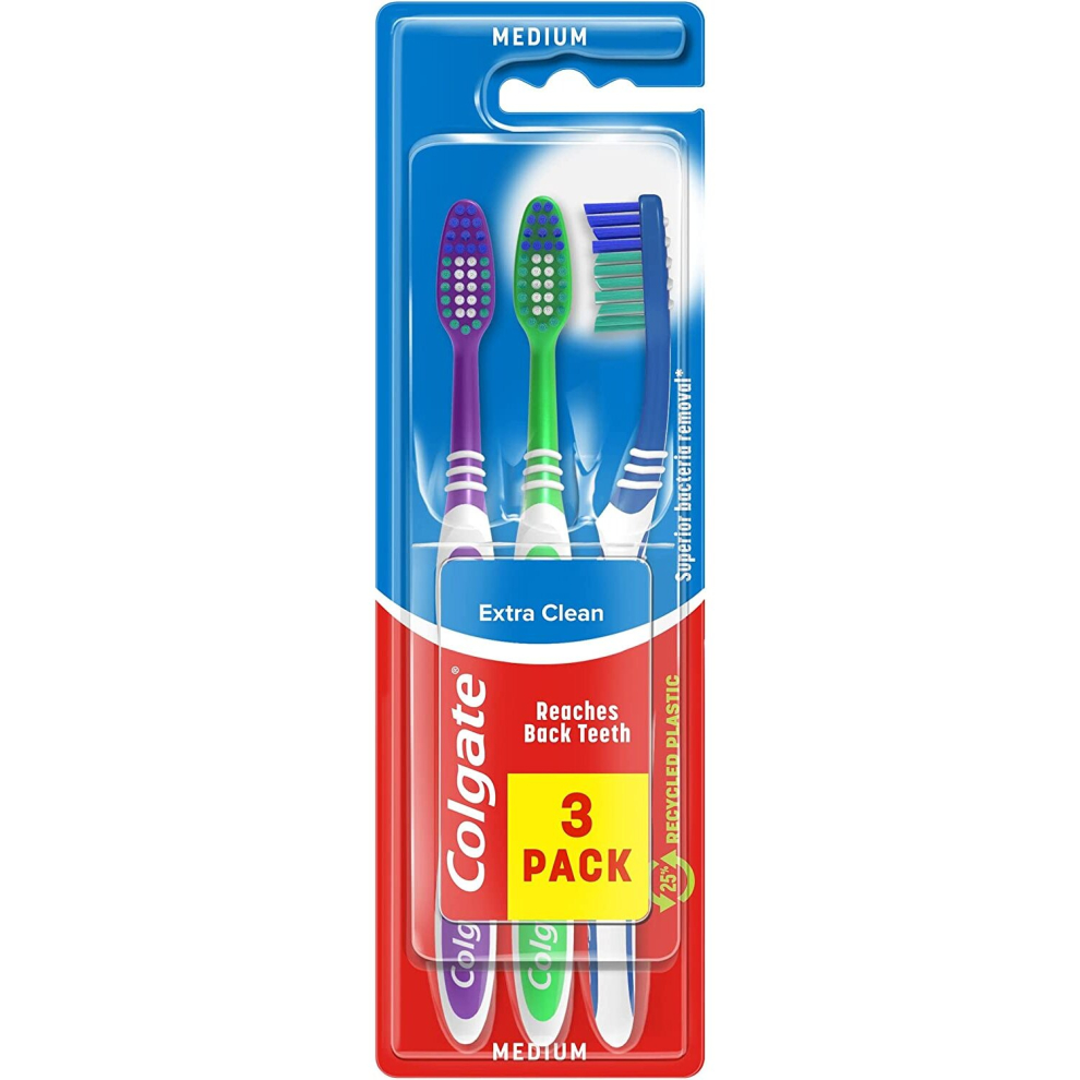 Colgate Toothbrush Extra Clean Triple Pack - Medium (C18)