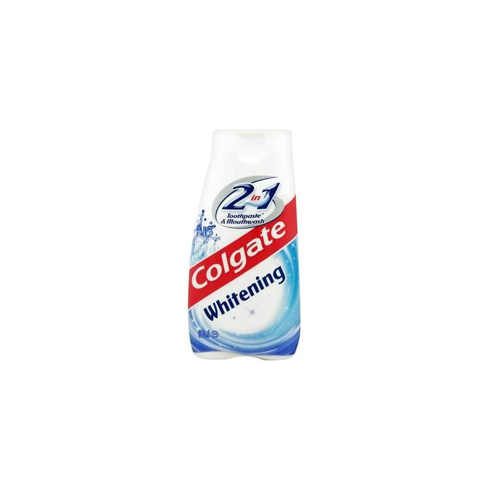 Colgate 2 in 1 Teeth Whitening, Toothpaste & Mouthwash 100ml