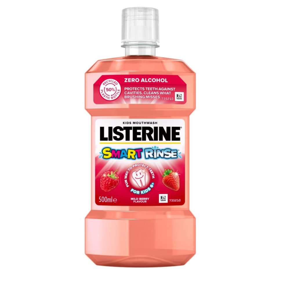 Listerine Kids Smart Rinse Mild Berry Mouthwash 250ml