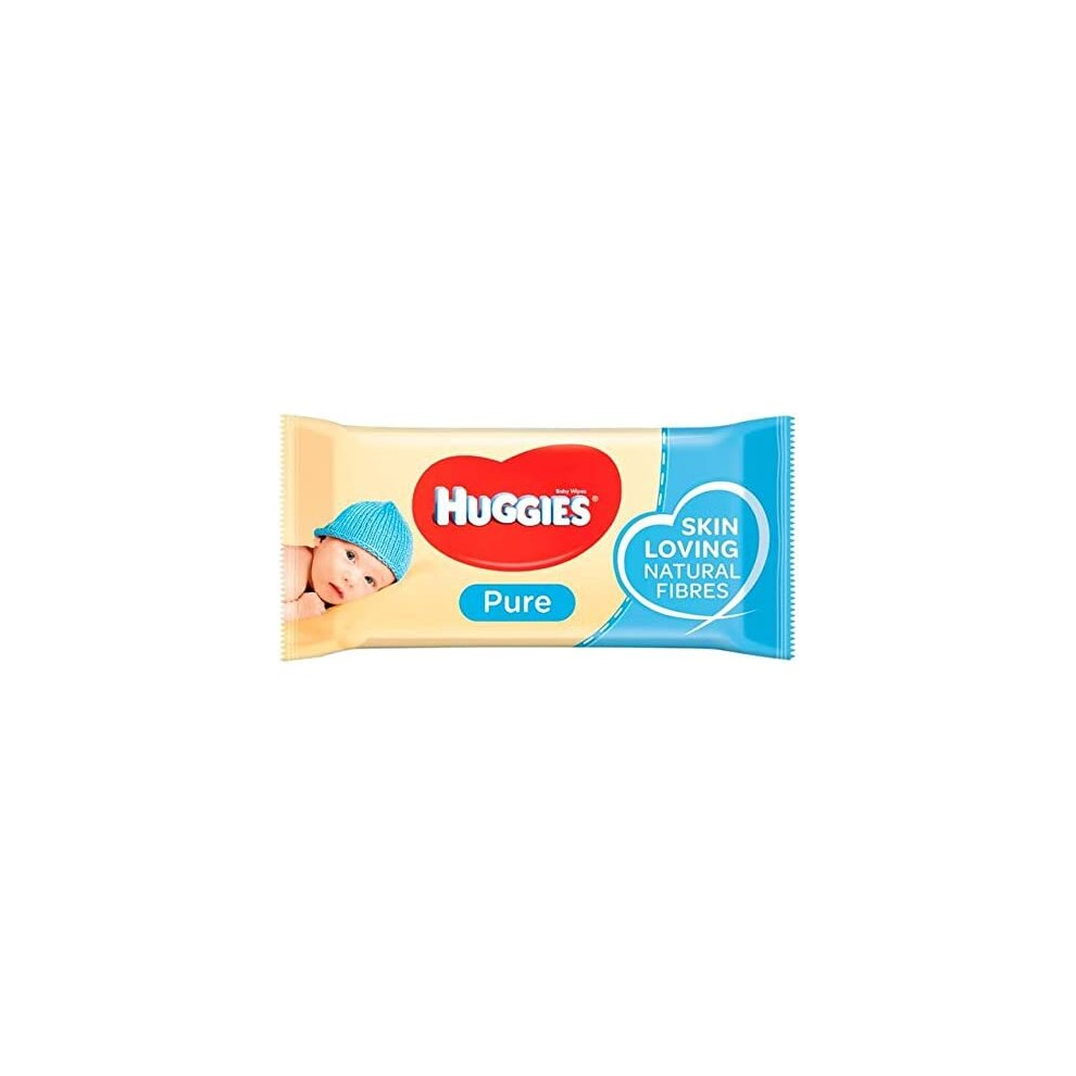 Huggies Pure Baby Wipes, Pack of 56