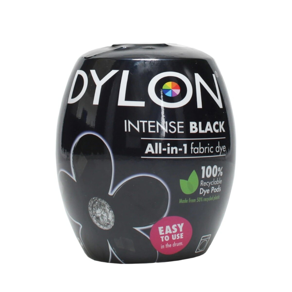 Dylon Washing Machine Fabric Dye Pod Intense Black, 350g