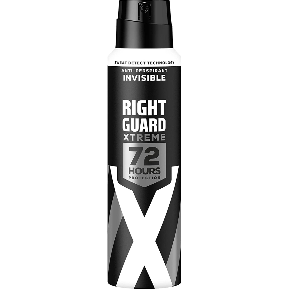 Right Guard Xtreme Invisible Anti-Perspirant Deodorant Spray For Men, 150 ml