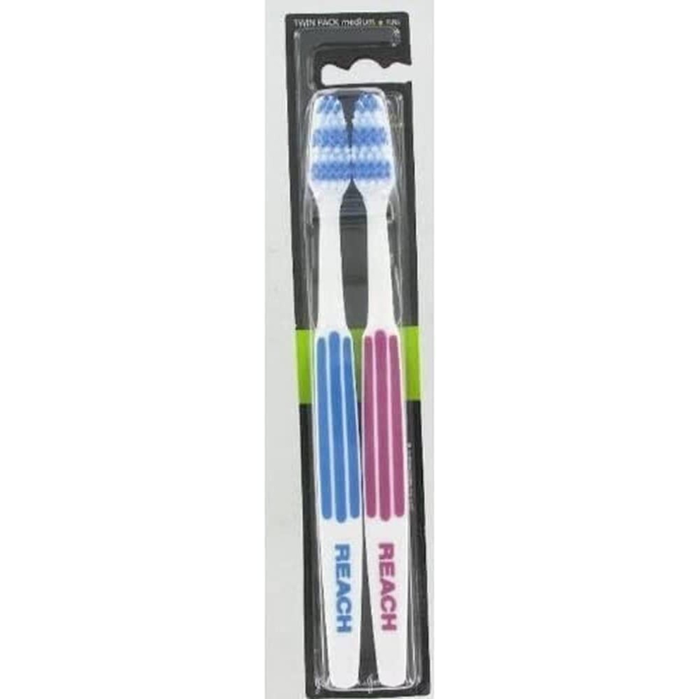 Listerine Duo Reach Interdental Medium Toothbrush - Pack of 2