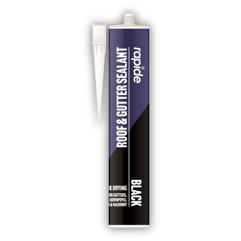 Rapide Roof & Gutter Sealant Black 260ml