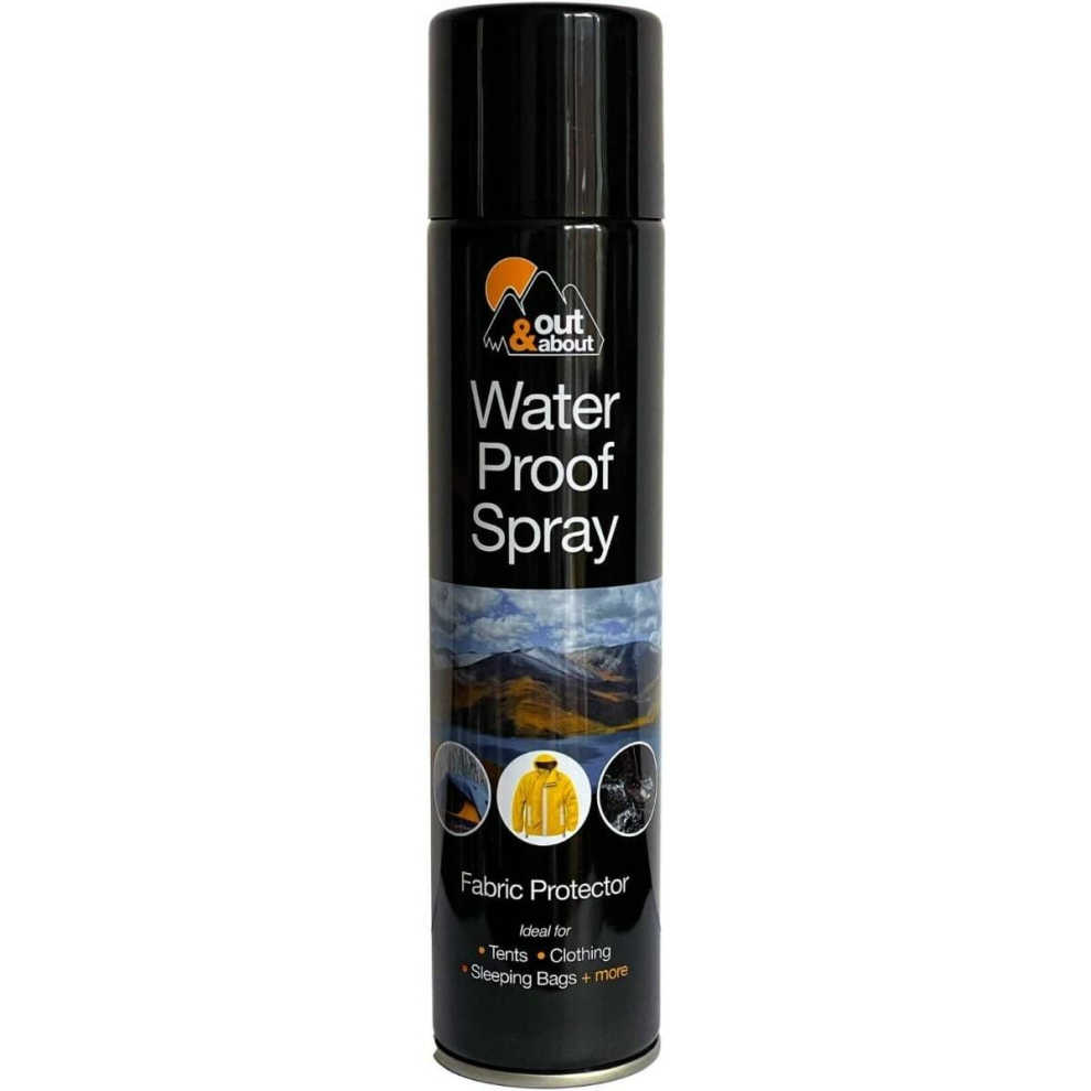 Out & about waterproof spray fabric protector 300ml