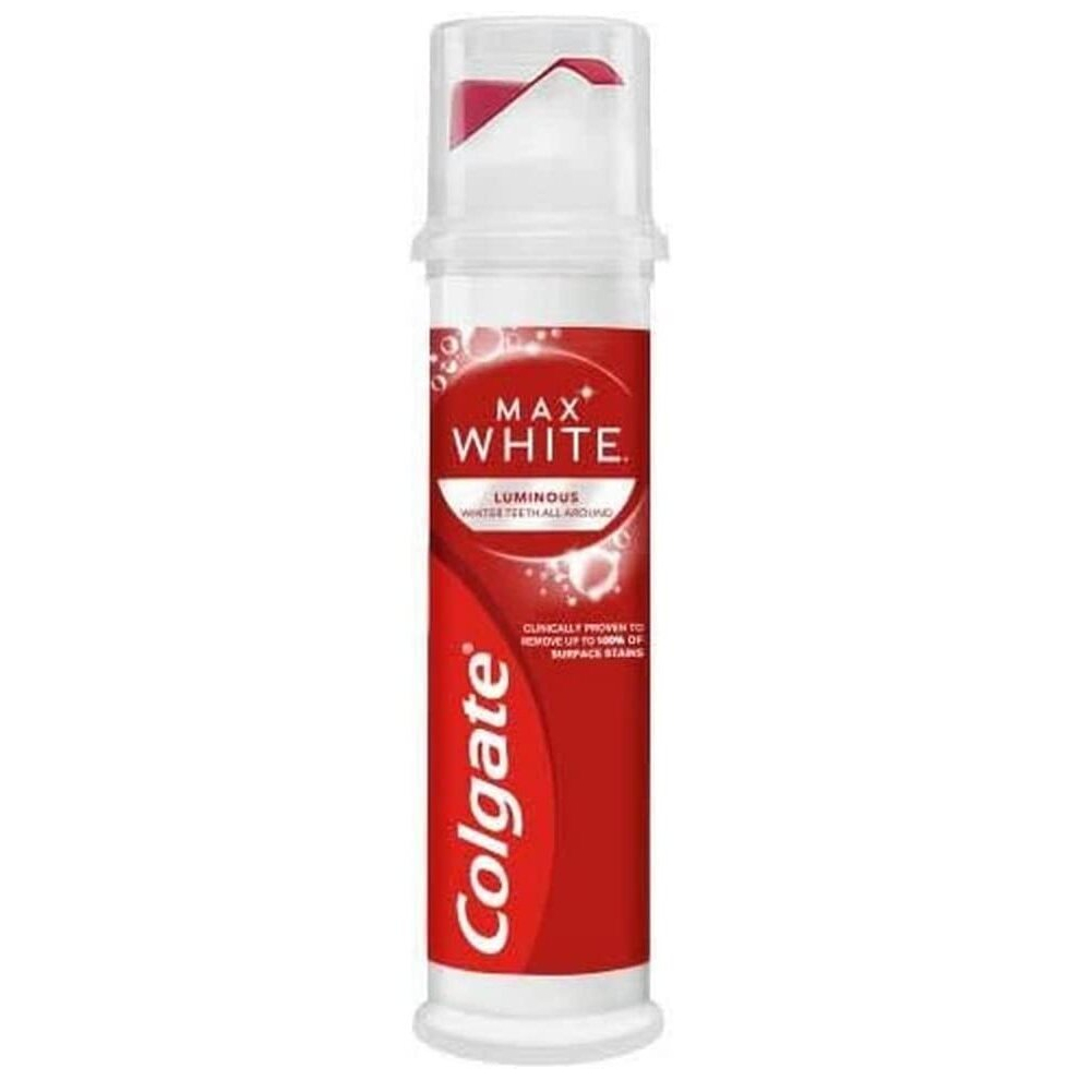 Colgate Max White Luminous Pump Toothpaste 100Ml