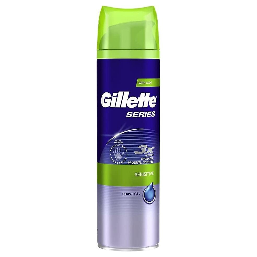 Gillette Series Sensitive Skin Shaving Gel , 200ml