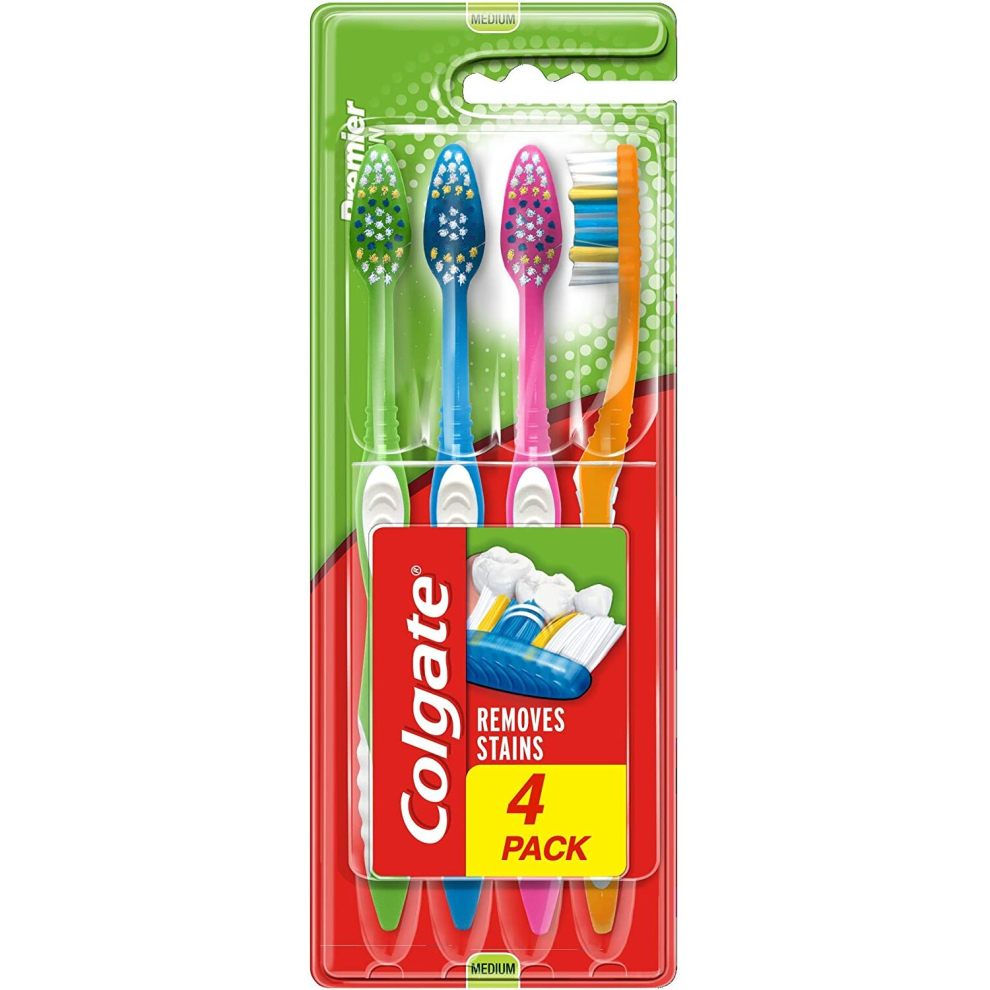 Colgate T/Brush Premier Clean Medium (4 brushes in a pack)