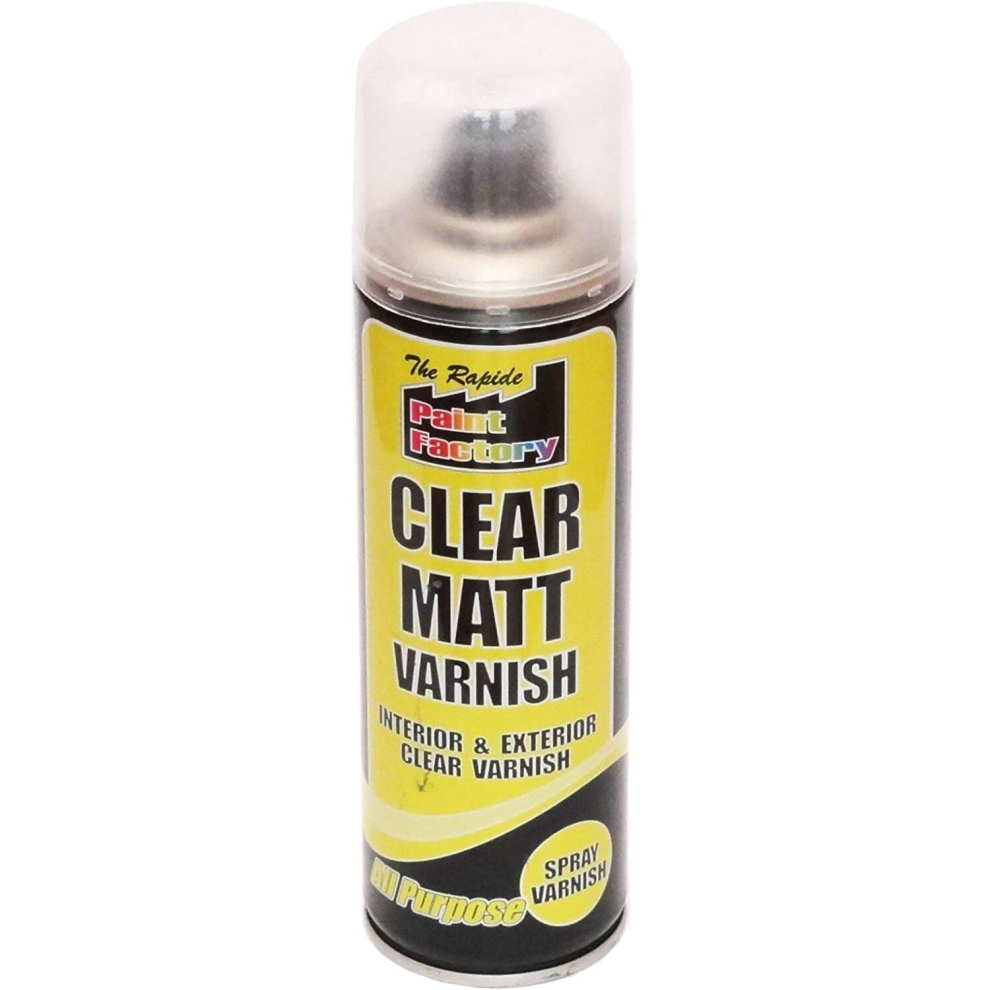 Paint Factory Clear Matt Varnish Spray Can 250ml      7127