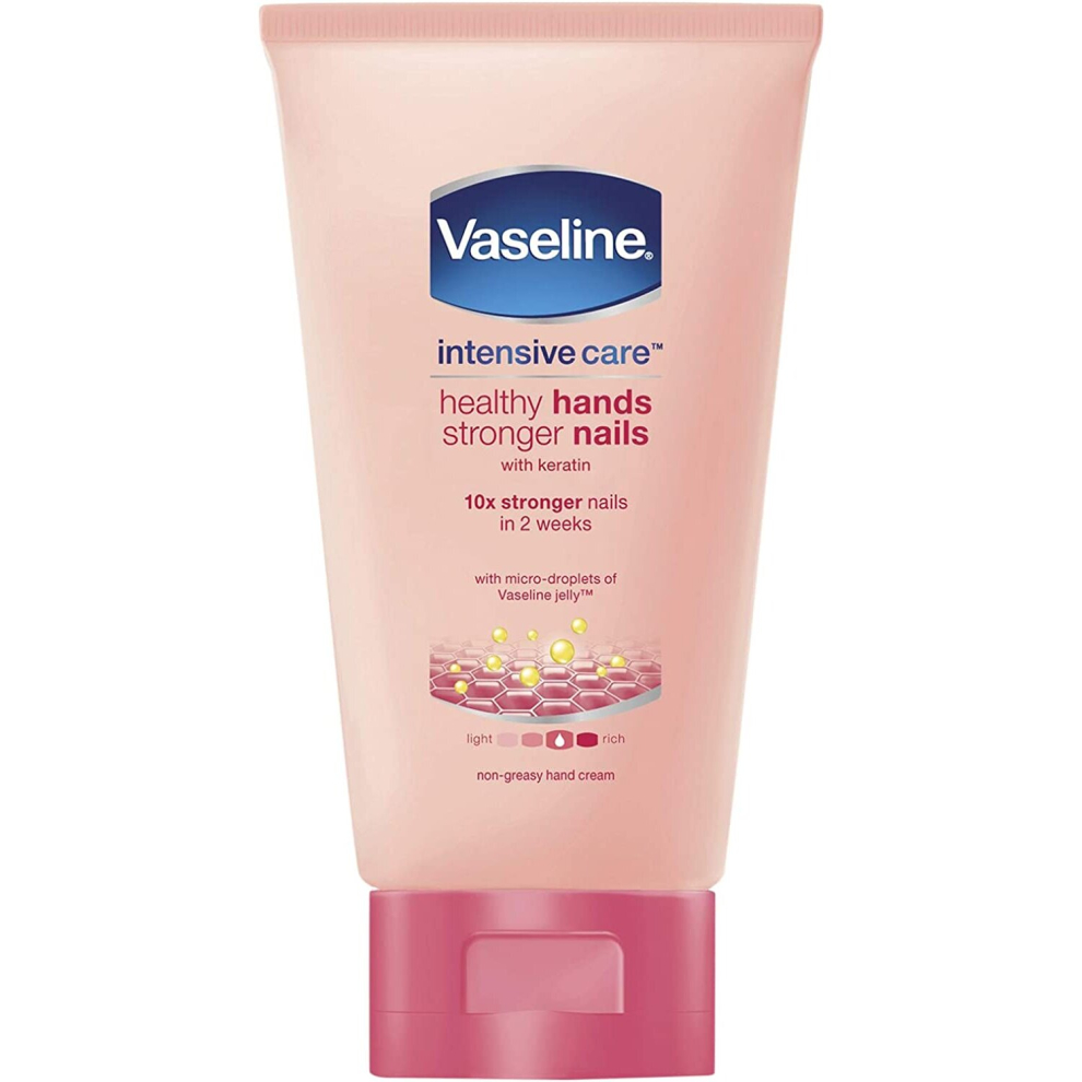 VASELINE HEALTHY HAND AND STRONGER NAILS CREAM / LOTION 75ML TRAVEL SIZE