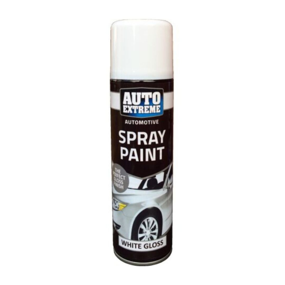 Rapide Auto Extreme All Purpose Spray Paint Can White Gloss Finish 250ml  1902