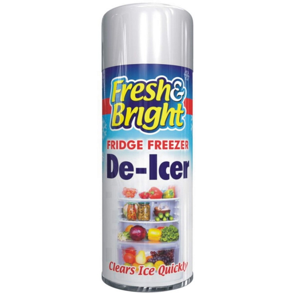 Fresh & Bright Fridge Freezer Anti-Bacterial & Quick De Icer Spray 200ml 1703