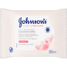 Johnson's Face Care Makeup Be Gone Refreshing Wipes - 25 wipes