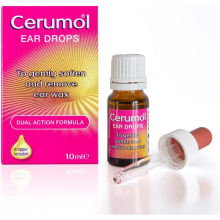 Cerumol Ear Drops To Gently Softer And Remove Ear Wax 10ML