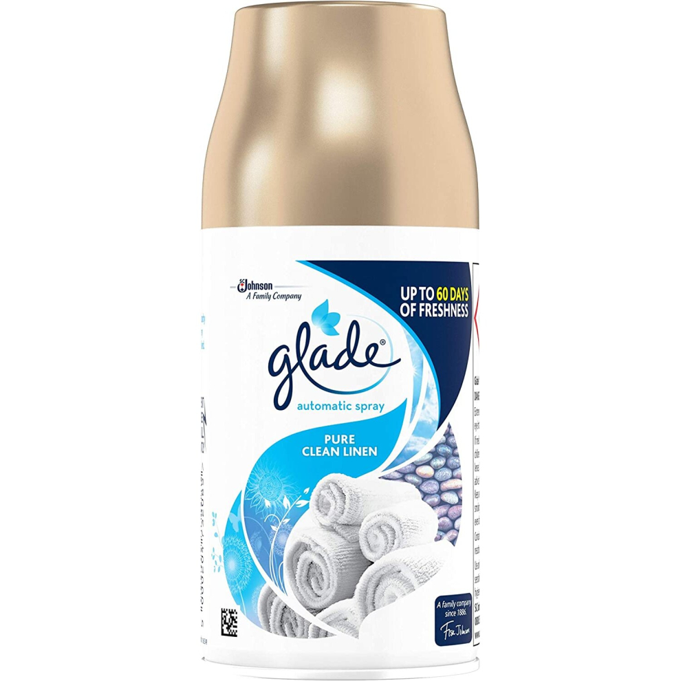 Glade Automatic Air Freshener Refill, Auto Spray Scent for Home, Clean Linen, 269ml