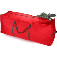 Christmas Xmas Tree Decoration Zip Up Sack Fabric Storage Bag