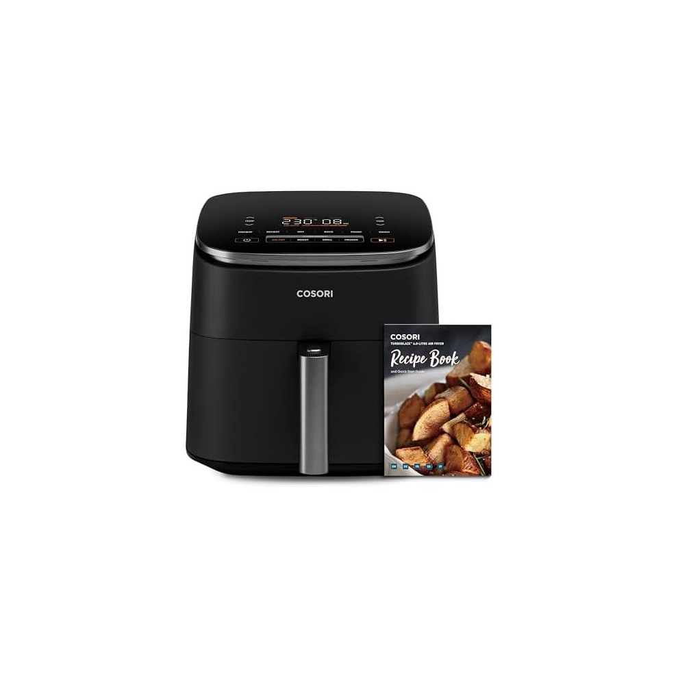 Air Fryer TurboBlaze,Powerful DC Motor Technology for Fast Cooking,6L Large Capacity,Quick and Oil-Free,9 Preset Programs with 5 Fan Speeds,Non-stick