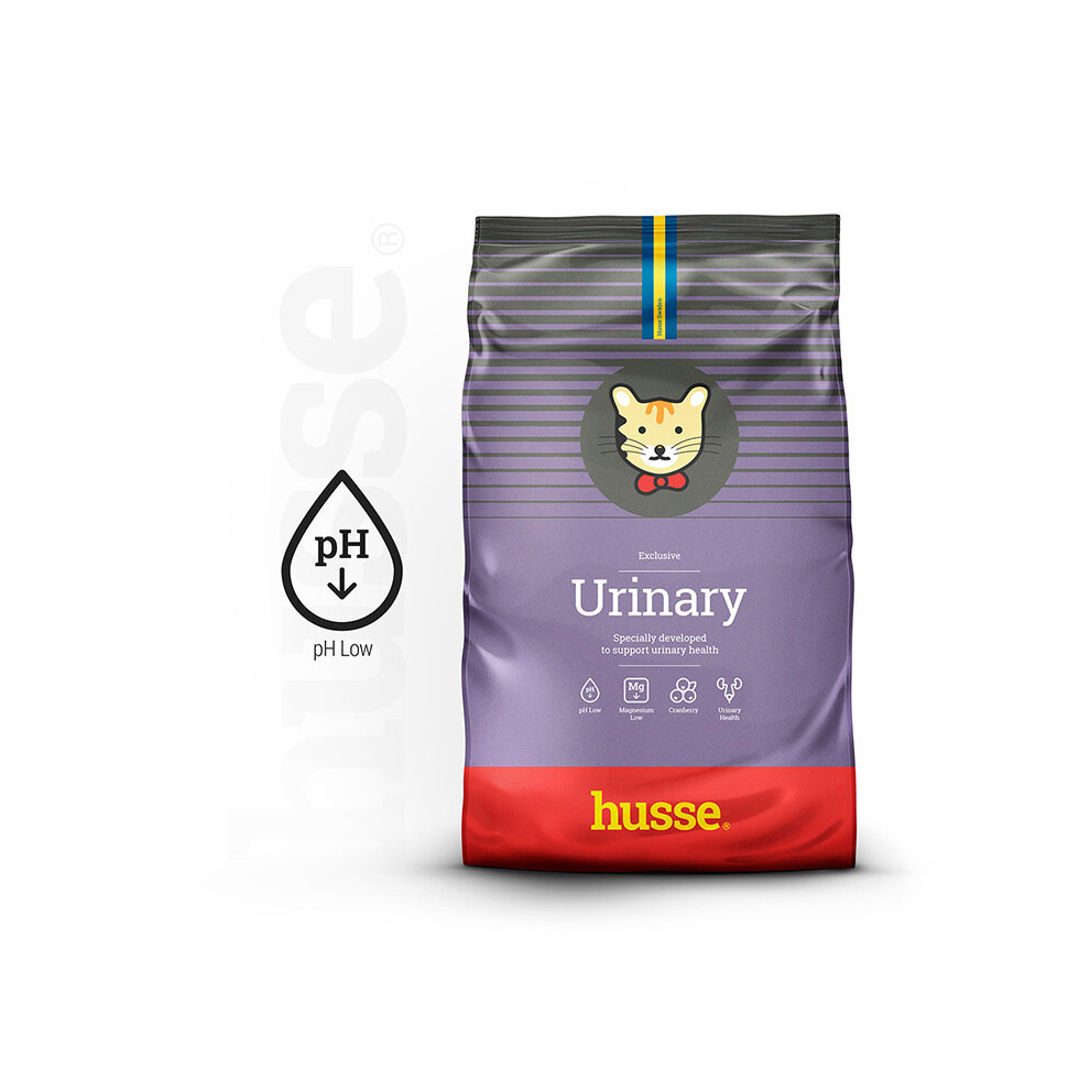 Husse Natural Complete Adult Uninary Care Dry Cat Food Chicken Based Low Ph & Magnesium - Exclusive Urinary 7Kg