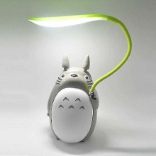 Lampe De Bureau De Chargement Usb Cartoon Totoro, Veilleuse Crative Double Usage (ventre Blanc Chinchilla)-kartokner