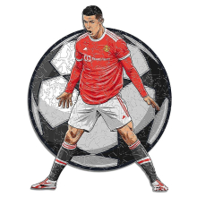 100 Piece Jigsaw Puzzle Game Wooden Cristiano Ronaldo For Kids