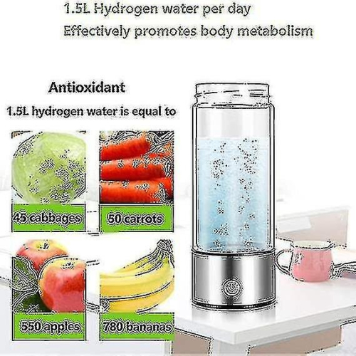 Hydrogen Generator Water Bottle, Real Molecular Hydrogen Rich Water Generator Ionizer Maker Machine -n4870 1
