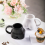 (Black) Creative Ceramic Mug Personalized Art Hip Coffee Cup Drinking Cup Butt Cup for Office and Home 1