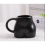 (Black) Creative Ceramic Mug Personalized Art Hip Coffee Cup Drinking Cup Butt Cup for Office and Home 4