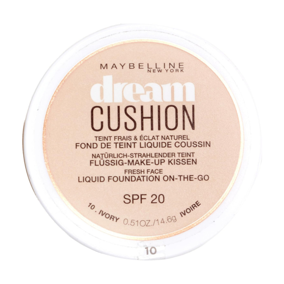 Maybelline New York Dream Cushion Liquid Foundation On The Go SPF 20 14.6g - 10 Ivory