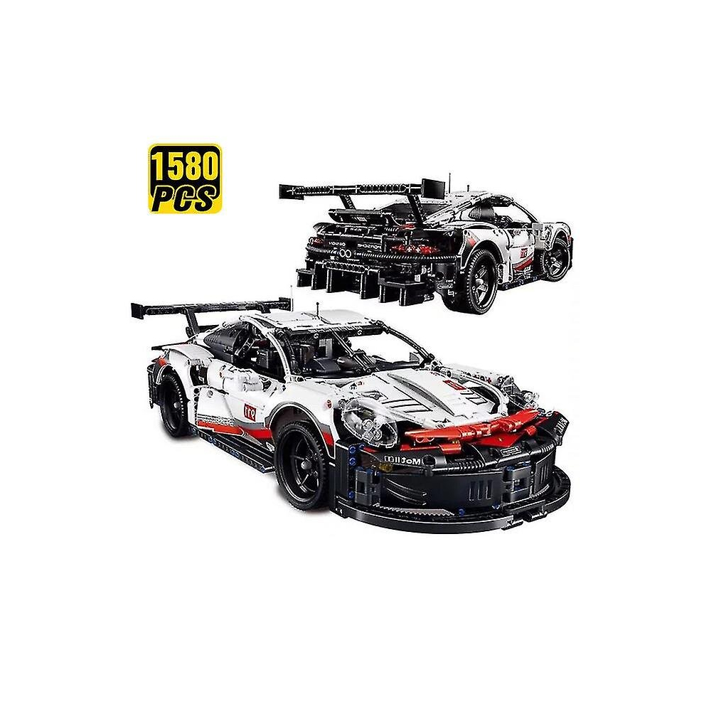 1580pcs 50cm Technical  d 911 Rsr Sport Car Building Blocks 42096  Racing Vehicl Bricks Toys  For Friend -