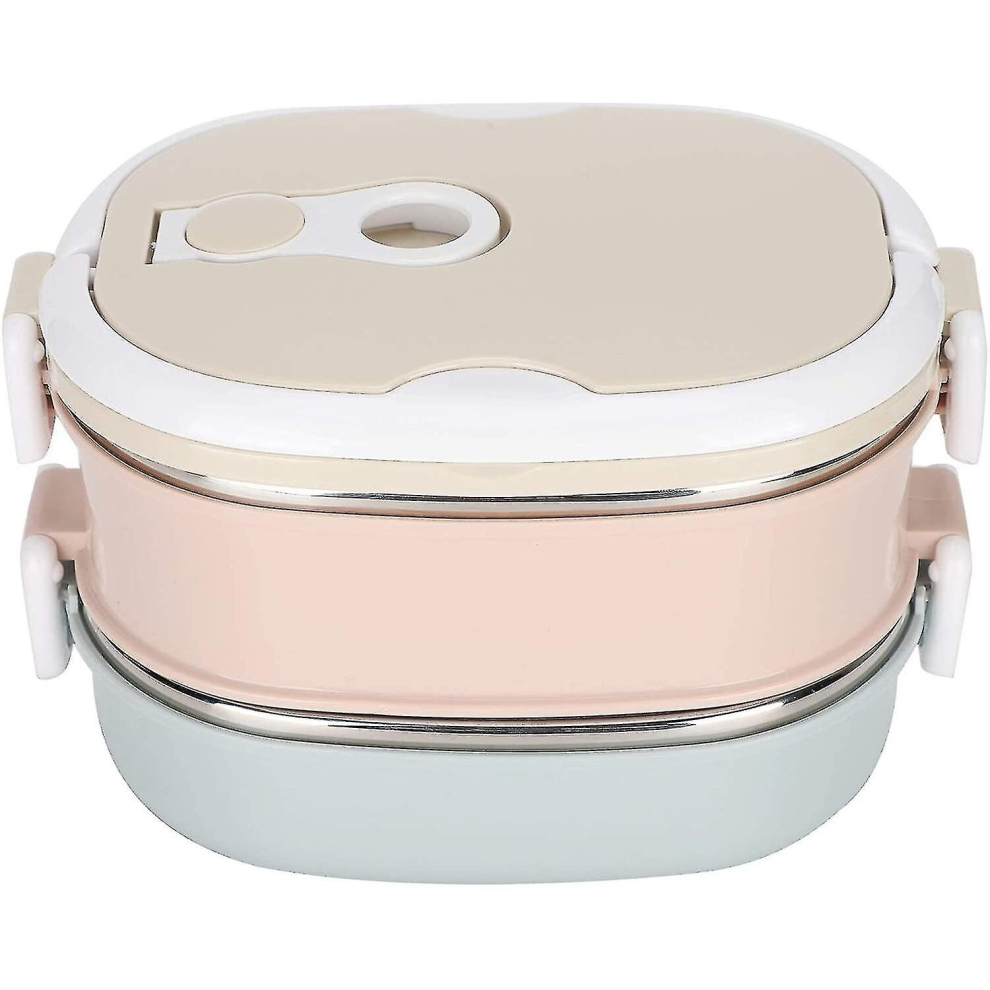 Thermal Bento Lunch Box With Stainless Steel Thermal Insulation, 2 Layer 1800ml Food Containers For Kids Adult Student Children Keep Food Warm