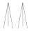 2 Pack Wedding Sign Display With Bag Foldable Portable Stand Adjustable Metal Easel Tripod Black 1