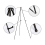 2 Pack Wedding Sign Display With Bag Foldable Portable Stand Adjustable Metal Easel Tripod Black 2